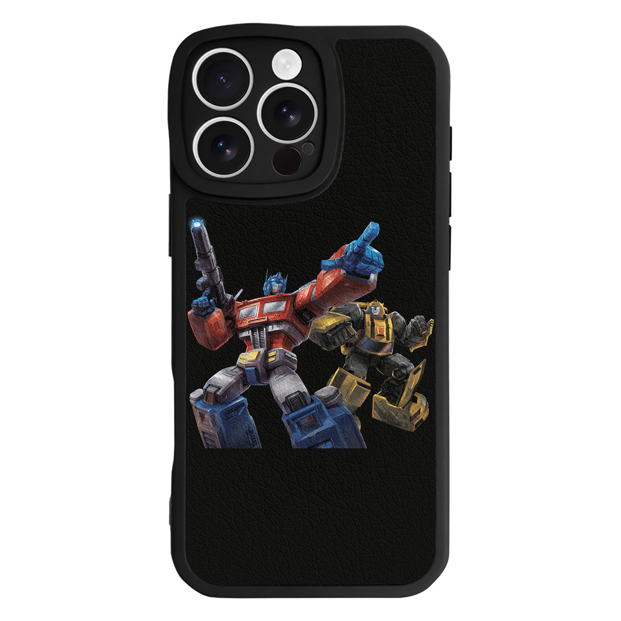（画像用） Transformers トランスフォーマー 【iPhone 16シリーズ対応】シリコンスマホケース（レザー調） 材質：シリコン